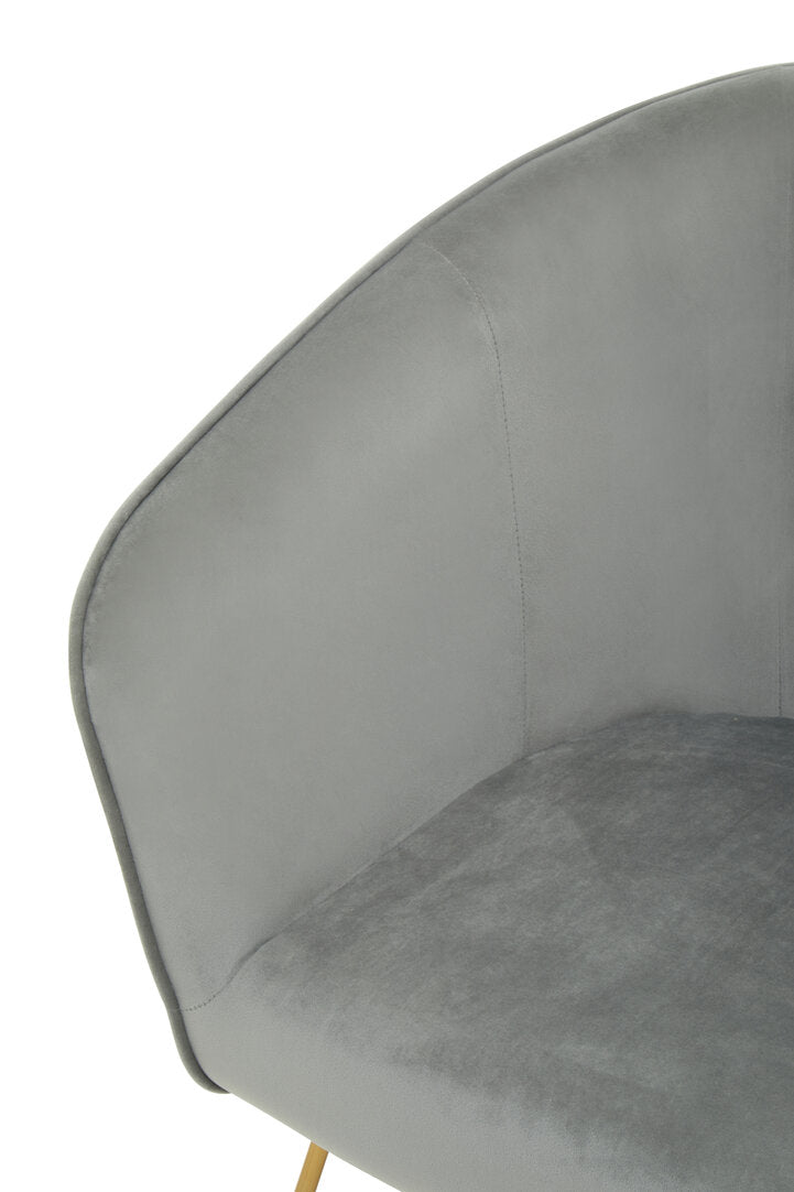 Richmond Grey Chair With Metal Frame