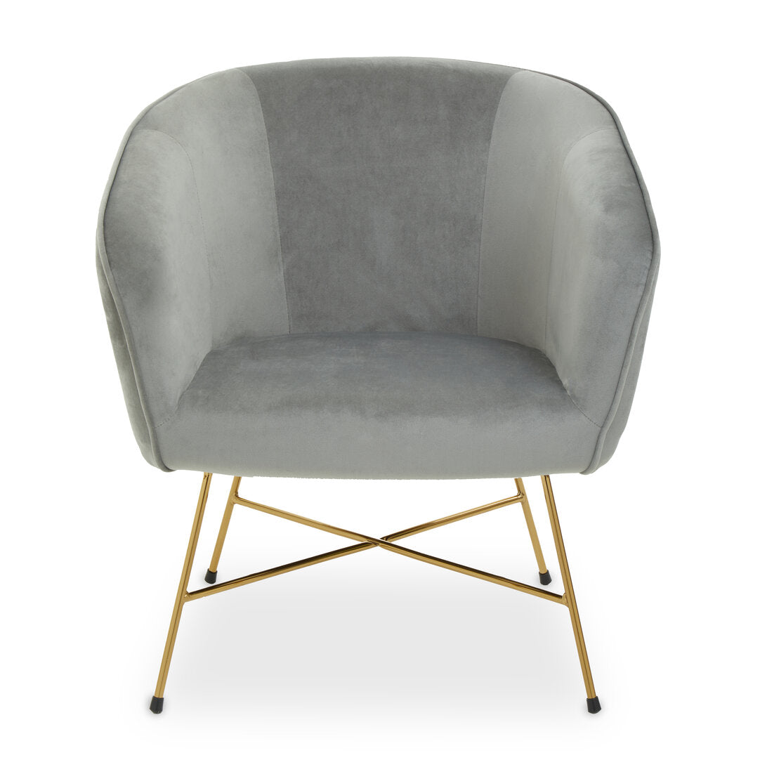 Richmond Grey Chair With Metal Frame