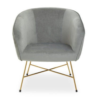 Richmond Grey Chair With Metal Frame
