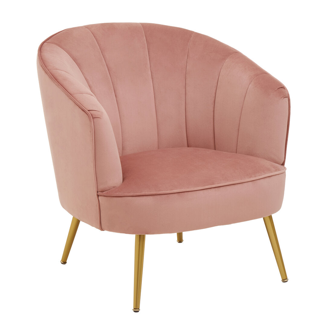 Durham Velvet Chair Pink 
