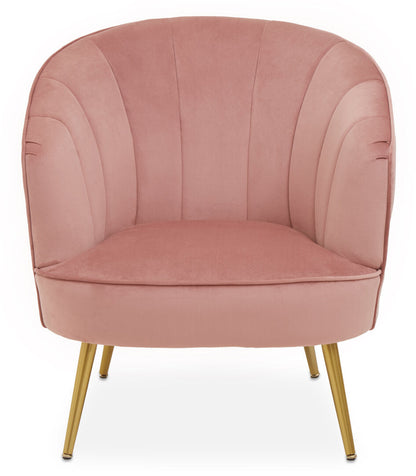 Durham Velvet Chair Pink 