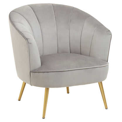 Durham Grey Velvet Chair