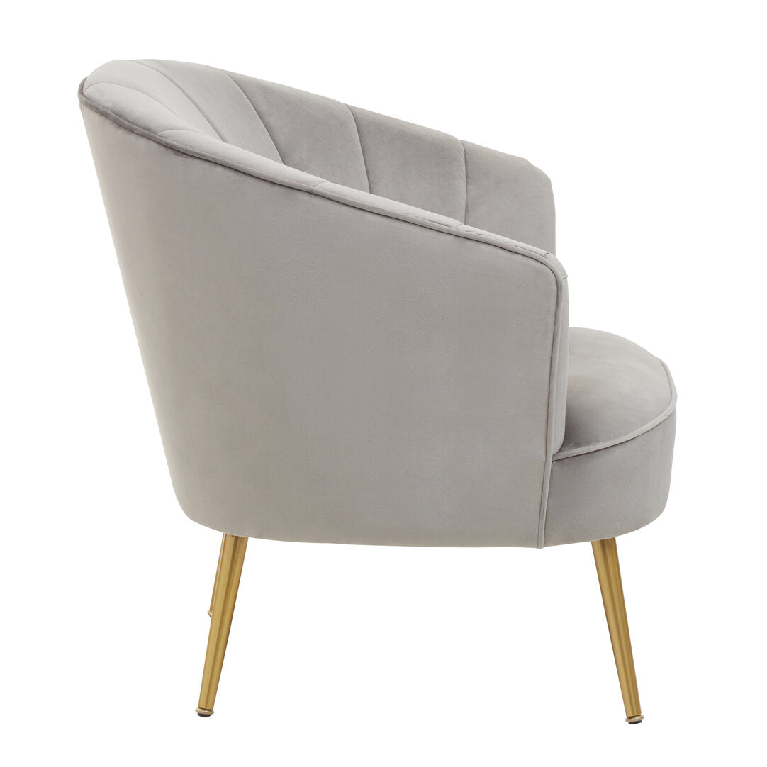 Durham Grey Velvet Chair