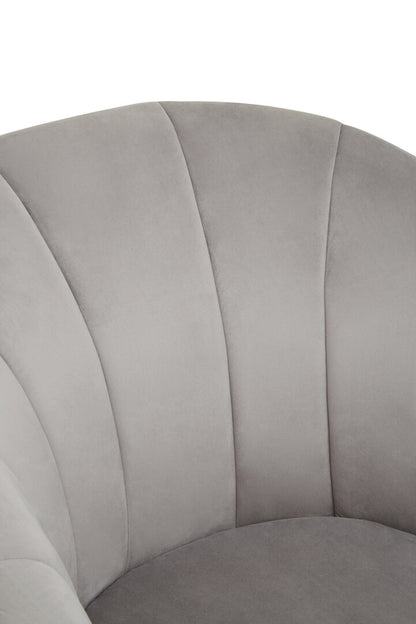 Durham Grey Velvet Chair