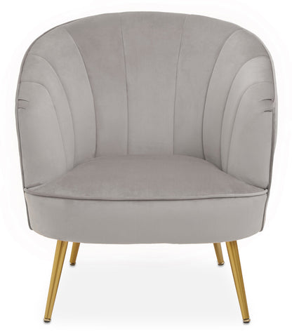 Durham Grey Velvet Chair