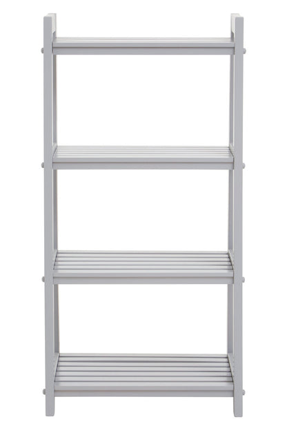 Chester Grey Wood Four Tier Shelf Unit