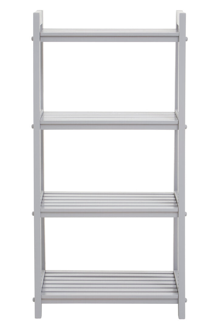 Chester Grey Wood Four Tier Shelf Unit
