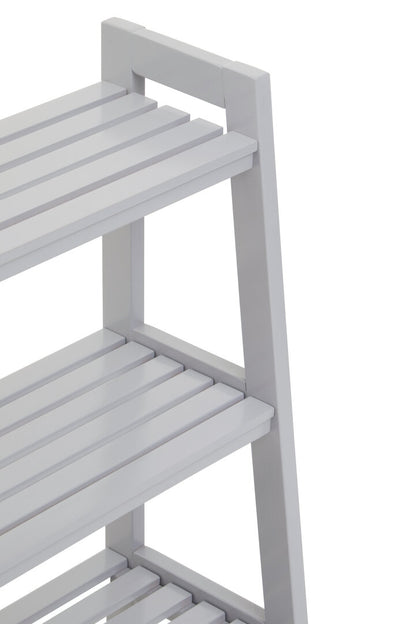 Chester Grey Wood Four Tier Shelf Unit