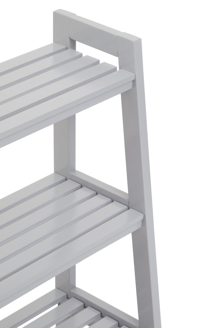 Chester Grey Wood Four Tier Shelf Unit