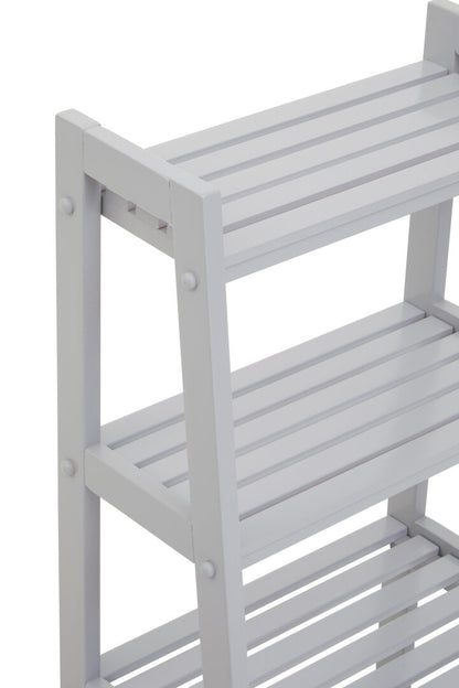 Chester Grey Wood Four Tier Shelf Unit