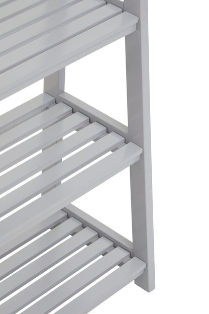 Chester Grey Wood Four Tier Shelf Unit