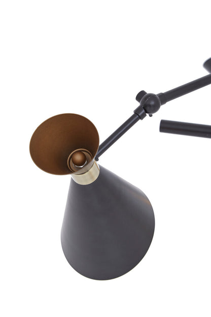 Bath 3 Shade Black And Gold Pendant