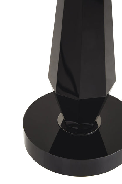 Milan Black Crystal Table Lamp With Metal Base