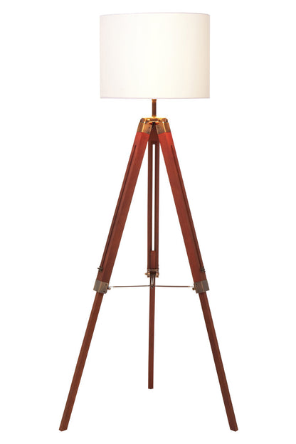 Seville Tripod Floor Lamp With Brown Base