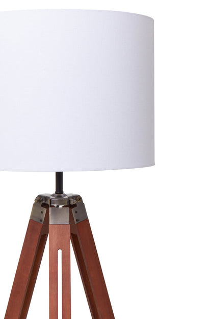 Seville Tripod Floor Lamp With Brown Base