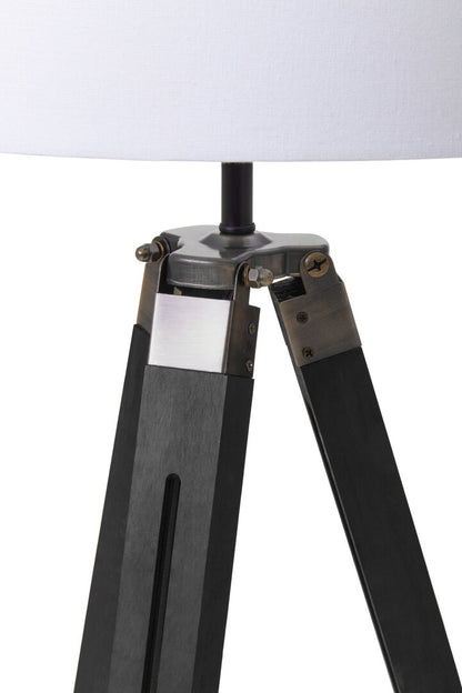 Seville Tripod Floor Lamp With Black Base