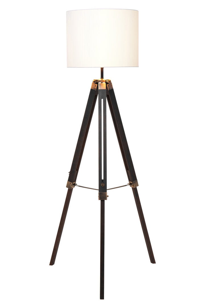 Seville Tripod Floor Lamp With Black Base