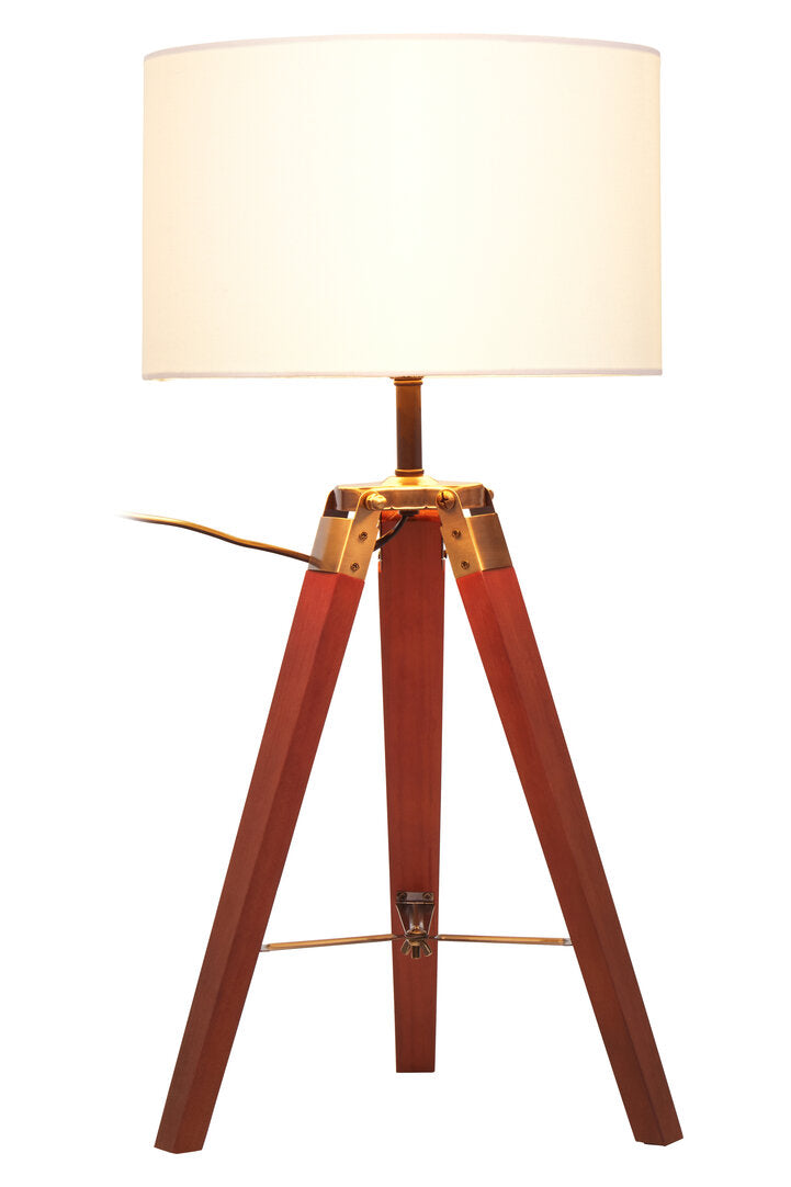Seville Tripod Table Lamp With Brown Base