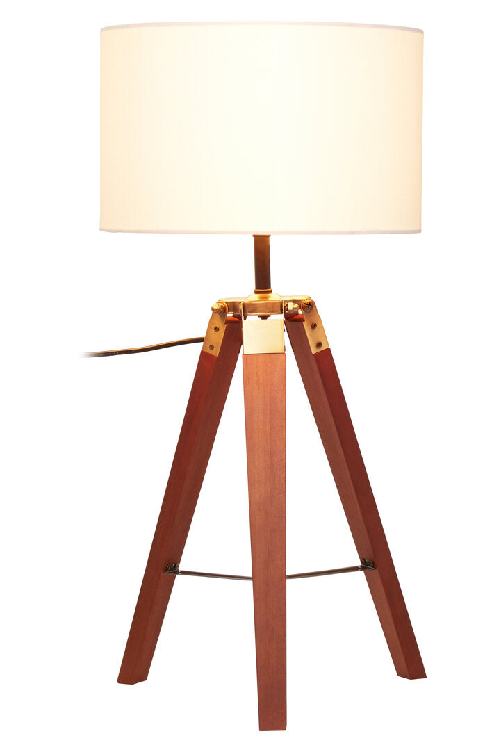 Seville Tripod Table Lamp With Brown Base
