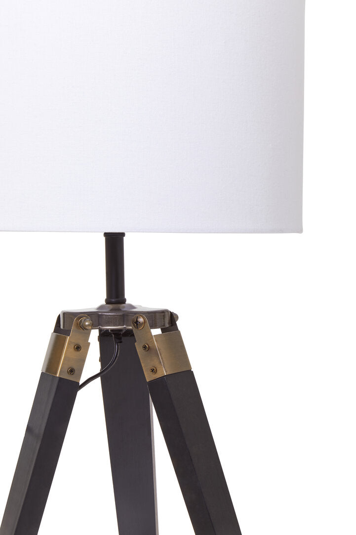Seville Tripod Table Lamp With Black Base