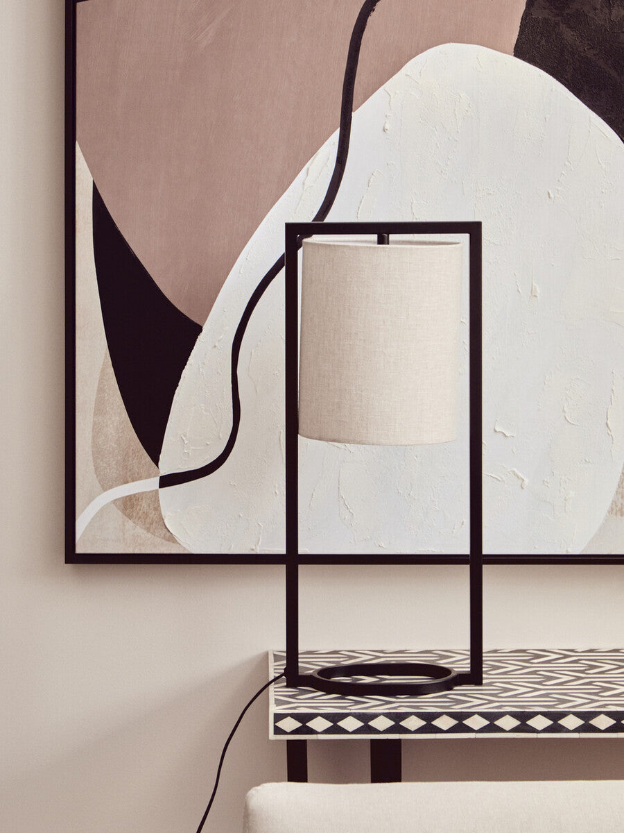 Balmoral Table Lamp with White Shade 