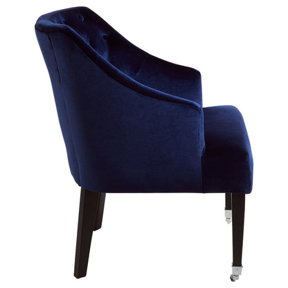 Aurora Blue Velvet Chair