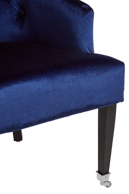 Aurora Blue Velvet Chair