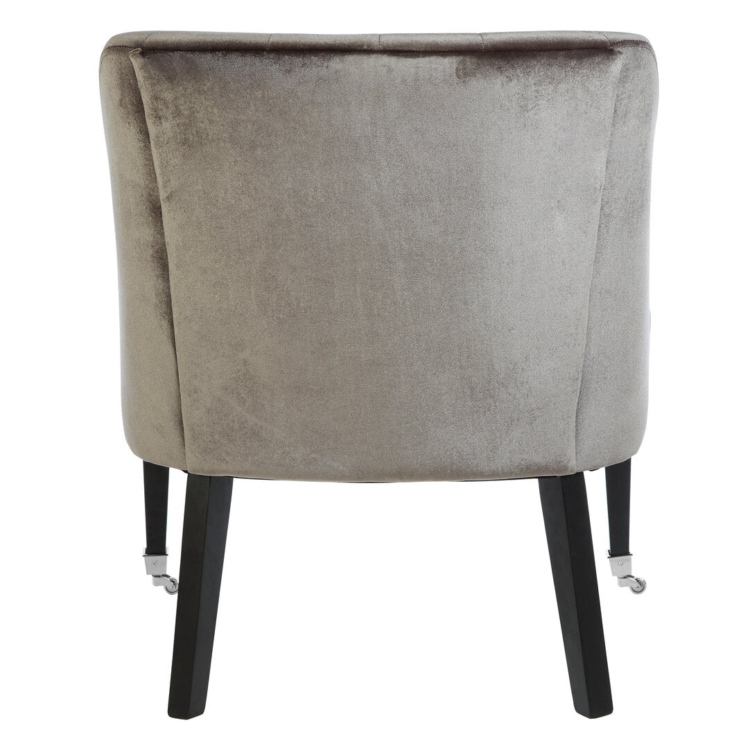 Aurora Velvet Chair Grey 