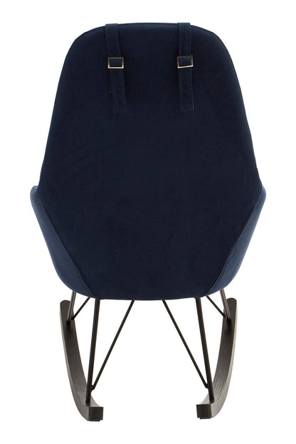 Penzance Blue Fabric Rocking Chair