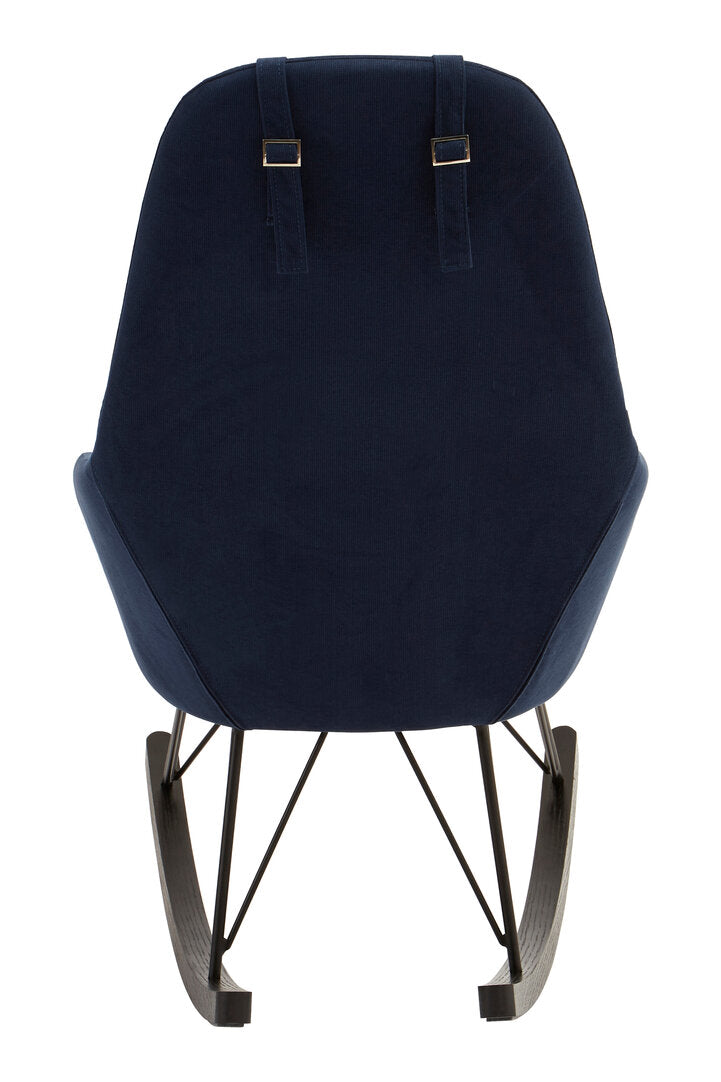 Penzance Blue Fabric Rocking Chair