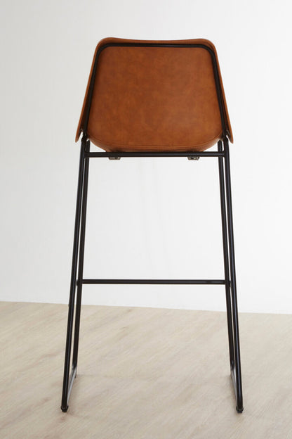 Devon Camel Bar Chair With Black Legs