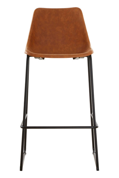 Devon Camel Bar Chair With Black Legs