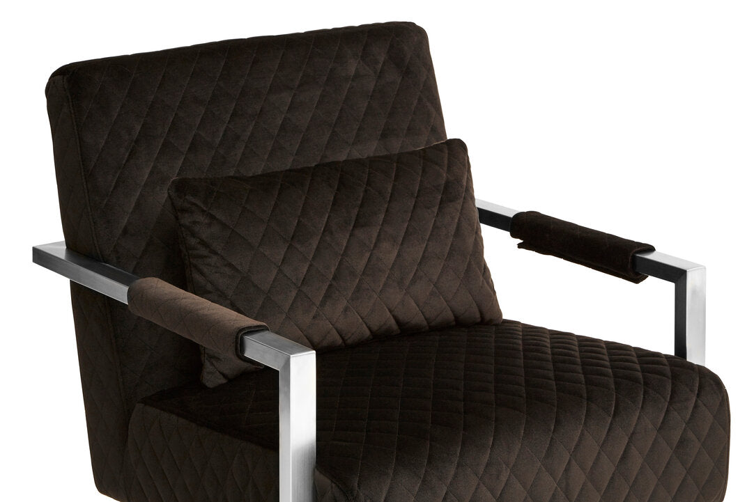Mayfair Black Fabric Armchair