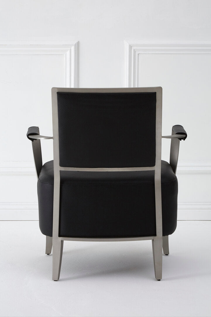 Windsor Black Leather Chair