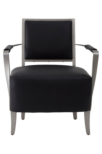 Windsor Black Leather Chair