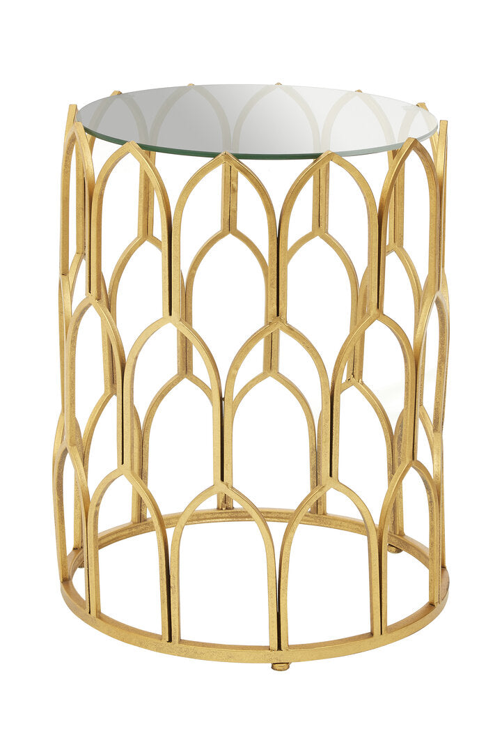 Savoy Gold Leaf Side Table