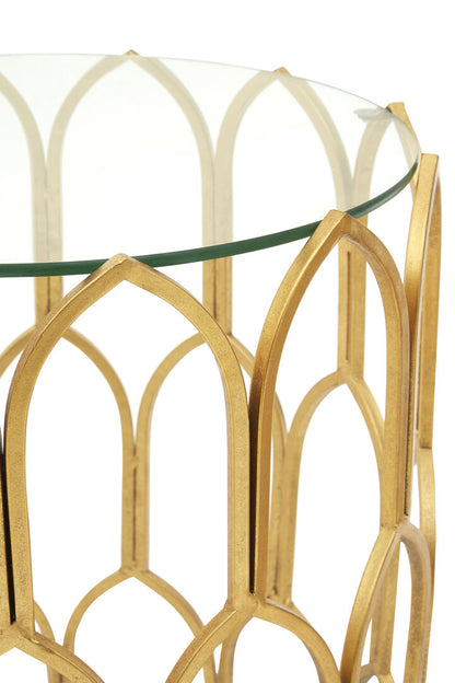 Savoy Gold Leaf Side Table