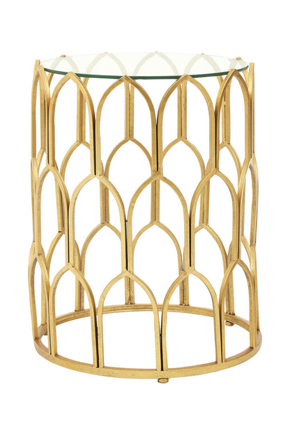 Savoy Gold Leaf Side Table