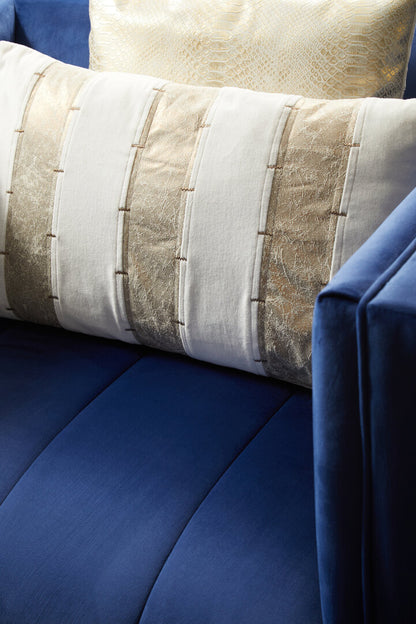 Monaco Deep Blue Velvet Armchair