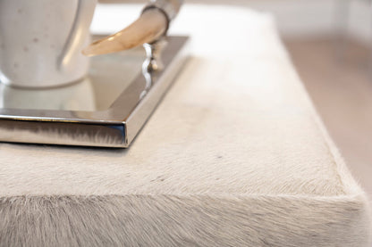 Vienna Townhouse Grey Leather Bench