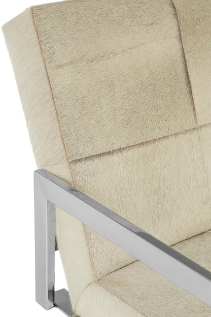 Vienna Townhouse Genuine Grey Leather Chair