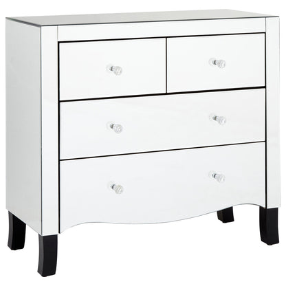 Oxford Chest of 4 Drawers With Mirror Frame