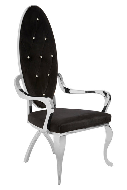 Porto Silver Baroque Chair