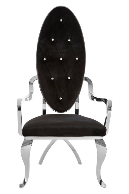 Porto Silver Baroque Chair