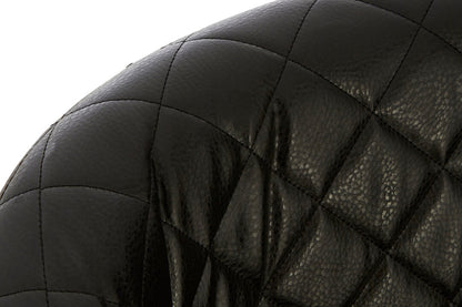 Soho Black Leather Effect Accent Chair