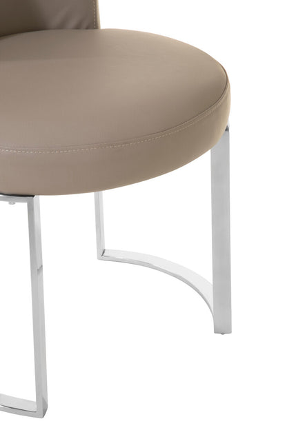 Notting Grey Faux Leather Dining Chair