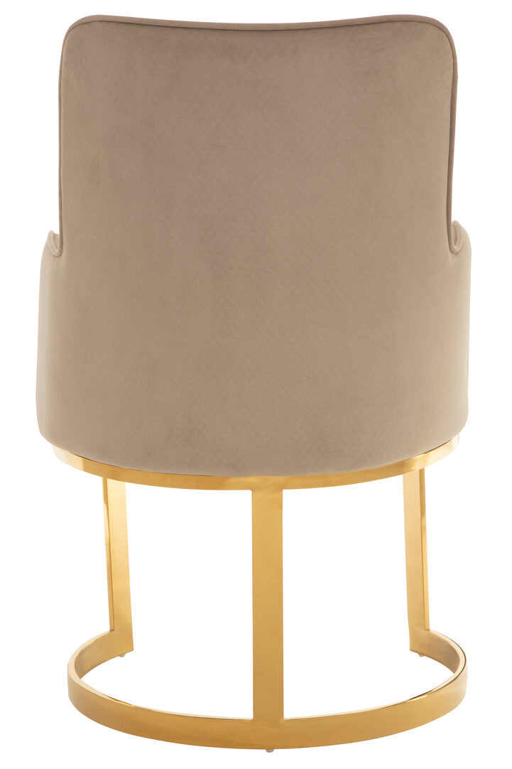 Notting Beige Velvet Dining Chair