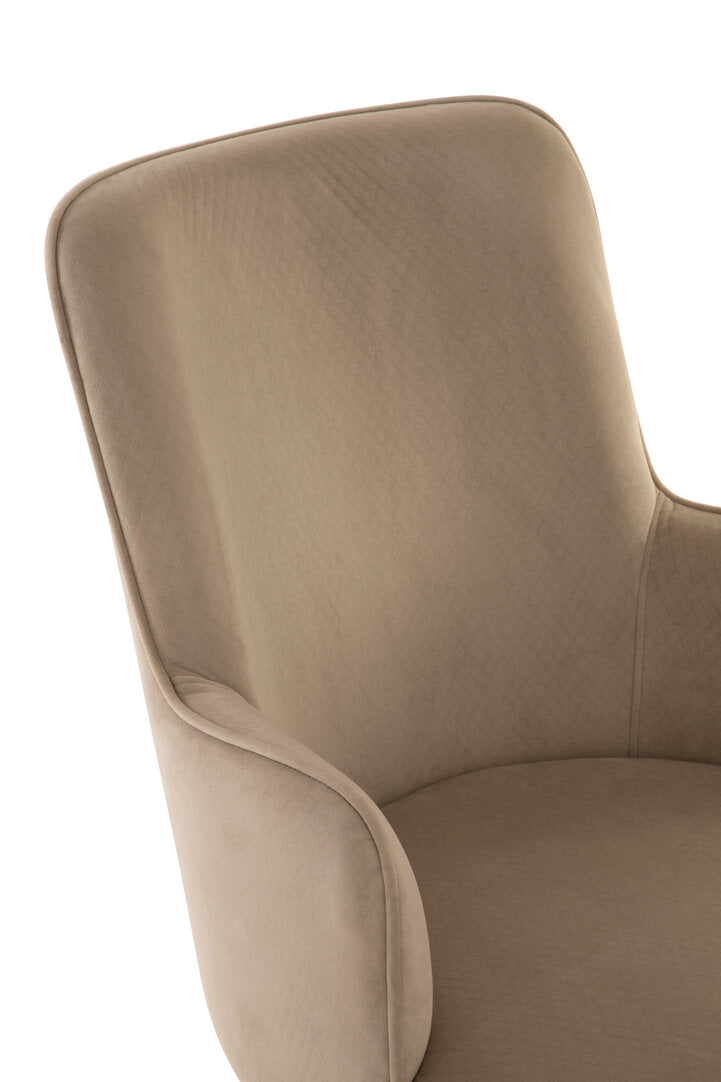 Notting Beige Velvet Dining Chair