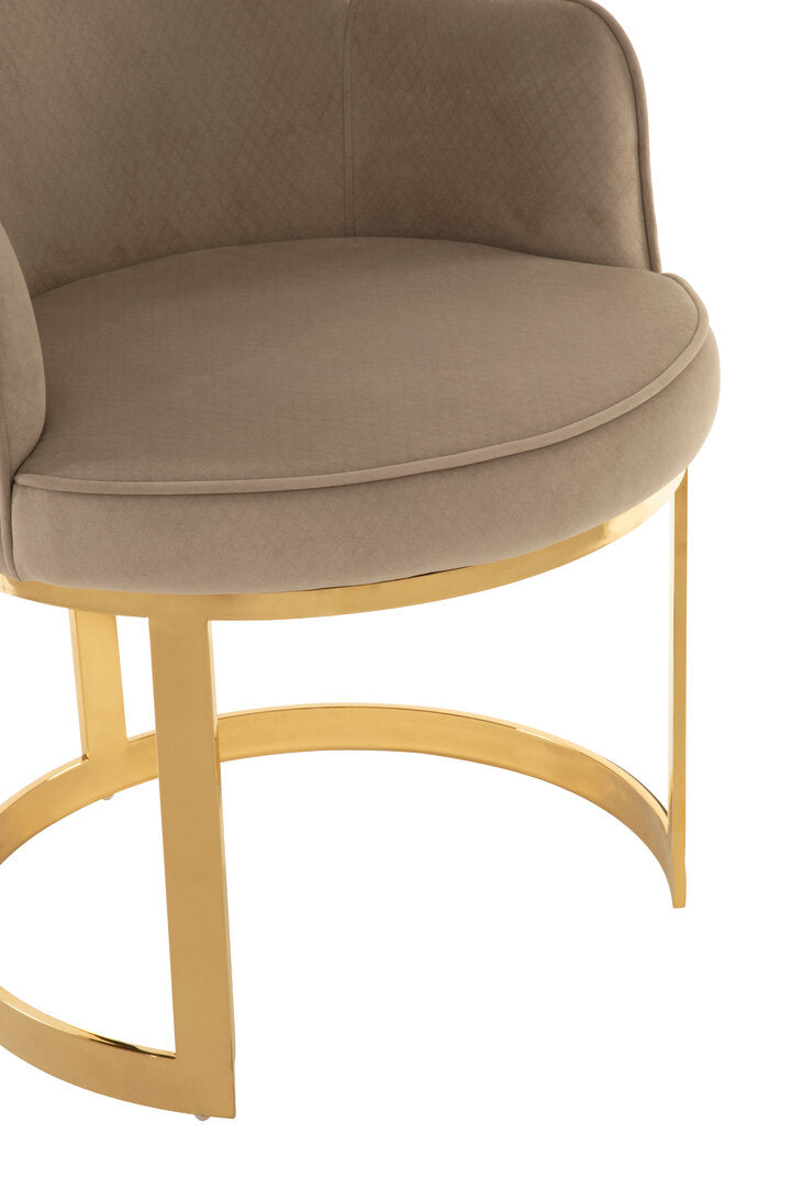 Notting Beige Velvet Dining Chair