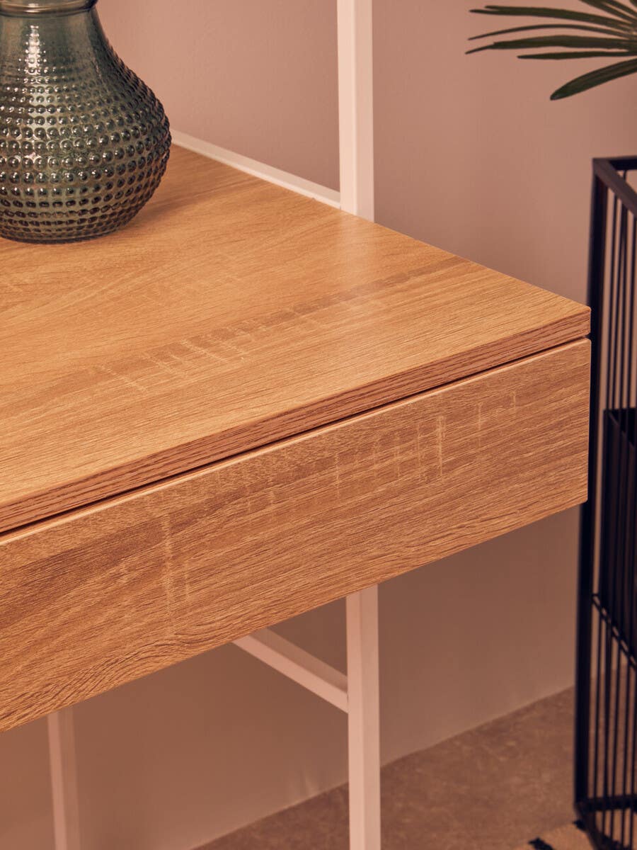 Penzance Natural Oak Veneer Effect Desk